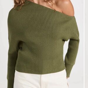 Line & Dot olive green sweater top